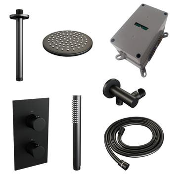 Brauer Black Edition Thermostatische Regendoucheset Inbouw -, Ophalen of Verzenden, Nieuw