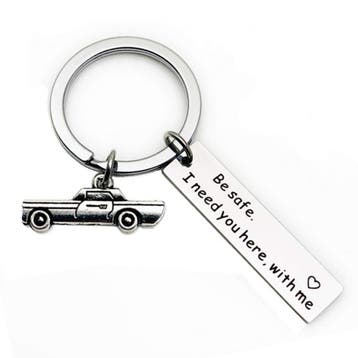 Fako Bijoux - Sleutelhanger Be Safe, I Need You Here With Me, Verzamelen, Sleutelhangers, Verzenden, Nieuw
