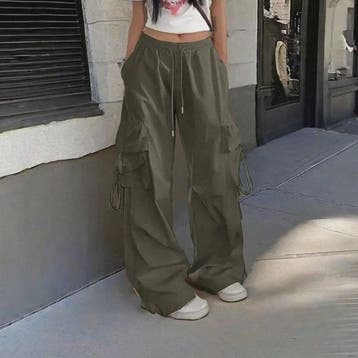 Oversized Cargo Jogger Broek Dames - Vintage Stijl Hoge Tail, Verzenden, Nieuw