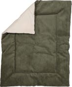 MamaLoes Velours Rib Groen 80 x 100 cm Omkeerbaar Boxkleed, Kinderen en Baby's, Boxen, Verzenden, Nieuw