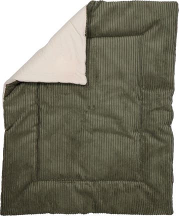 MamaLoes Velours Rib Groen 80 x 100 cm Omkeerbaar Boxkleed, Kinderen en Baby's, Boxen, Verzenden, Nieuw