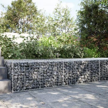vidaXL Schanskorf 200x100x50 cm gegalvaniseerd ijzer, Tuin en Terras, Verzenden, Nieuw, Metaal