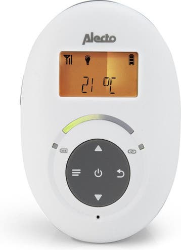Alecto DBX-125 - Full Eco DECT Babyfoon met Display - Wit/An, Verzenden, Zo goed als nieuw