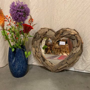 spiegel drijfhout / driftwood - diverse maten Gratis bezorgd, 100 tot 150 cm, Nieuw, Ophalen of Verzenden, Rechthoekig