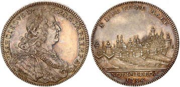 Duitsland Nürnberg, stad. Konventionstaler 1754