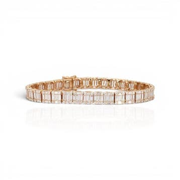 Armband - 18 karaat Roségoud - 10.31ct. tw. Diamant, Nieuw