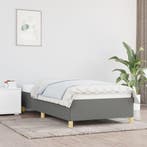 vidaXL Bedframe zonder matras 80x200 cm stof donkergrijs, Huis en Inrichting, Eenpersoons, Verzenden, Nieuw, 80 cm