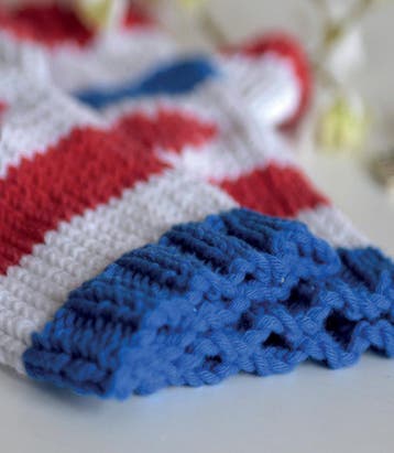 Breipatroon Hollandse Polswarmers - rood/wit/blauw met str, Hobby en Vrije tijd, Ophalen of Verzenden, Nieuw