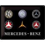 Wandbord - Mercedes Benz Logo Evolution, Ophalen of Verzenden, Nieuw