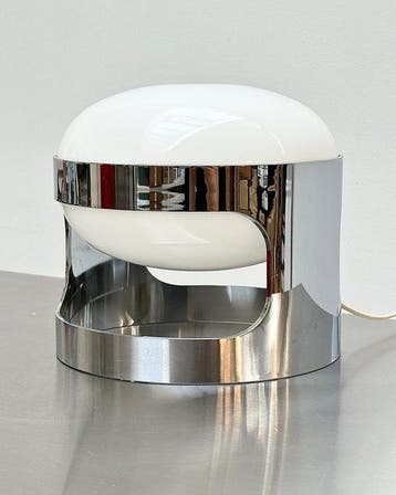 Joe Colombo - Tafellamp - Chroom - KD 27