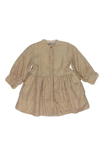 Donsje Amsterdam Jurk Meisjes in maat 116 Beige, Verzenden, Zo goed als nieuw, Donsje Amsterdam, Jongen of Meisje