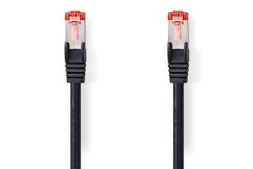 Nedis Netwerkkabel S/FTP CAT6 kabel - 0.50 meter (Zwart), Ophalen of Verzenden, Nieuw