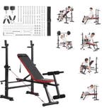 Opvouwbare Halterbank – Verstelbare Fitnessbank Thuis, Verzenden, Nieuw