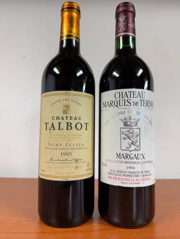1993 Chateau Talbot, Saint-Julien & Chateau Marquis De, Nieuw