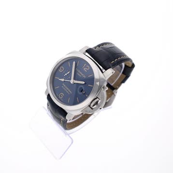 Panerai Luminor GMT PAM01033; Automatisch heren horloge, Overige merken, Leer, Polshorloge, Ophalen of Verzenden