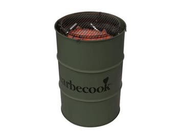 Veiling - Barbecook houtskool barbecue Edson legergroen, Tuin en Terras, Houtskoolbarbecues, Gebruikt