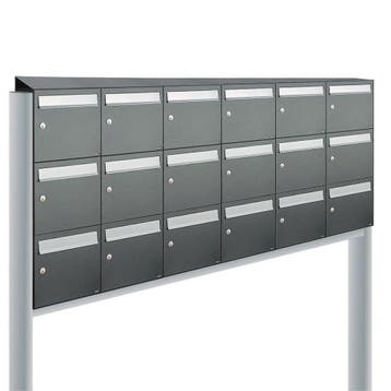 Brievenbusunit Flow set vrijstaand 6-breed, 3-hoog -, Verzenden, Nieuw