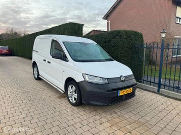 Zakelijke lease - Volkswagen Caddy Cargo 2.0 TDI Style, Stof, Gebruikt, Euro 6, Wit