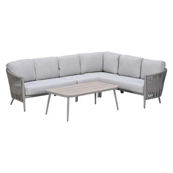 Garden Impressions Devin loungeset 5-delig - taupe, Verzenden, Nieuw