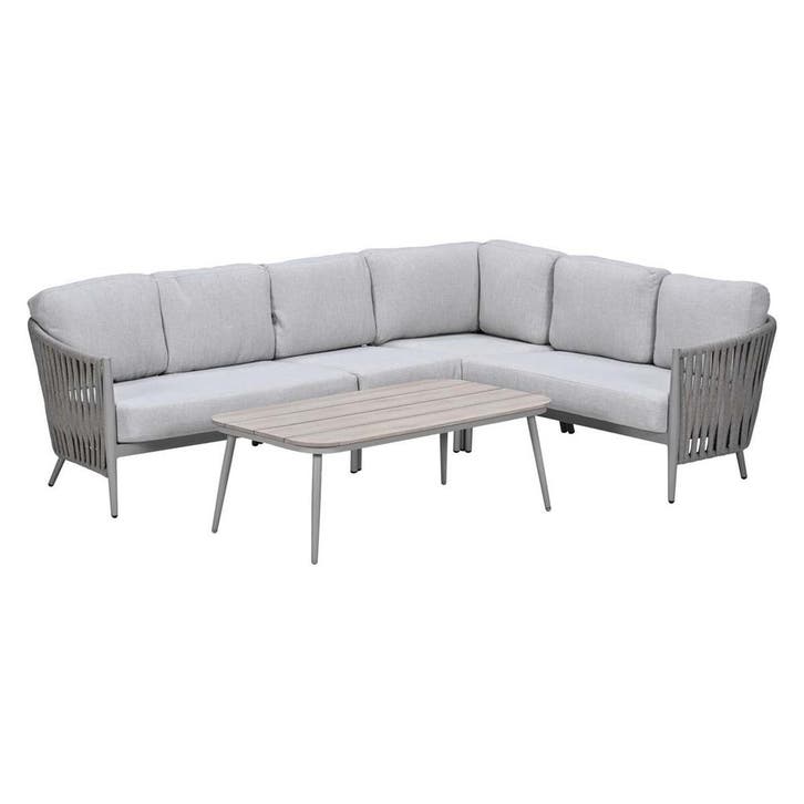 Garden Impressions Devin loungeset 5-delig - taupe, Tuin en Terras, Tuinsets en Loungesets, Verzenden