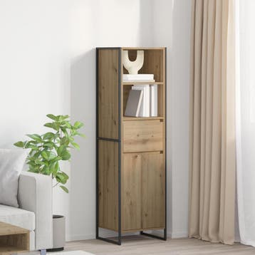 vidaXL Boekenkast Artisanaal eiken 43 x 36 x 150.5 cm, Minder dan 50 cm, Verzenden, Nieuw, Minder dan 100 cm