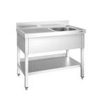 GGM Gastro | RVS spoeltafel PREMIUM - 1200x700mm - met |, Verzenden, Nieuw in verpakking, RVS Meubilair