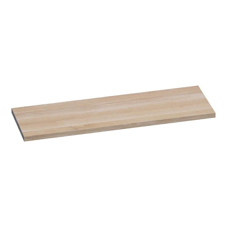 Brauer Ocean Medium Topblad - 140 cm - Lamellen - Eiken Wit, Huis en Inrichting, Badkamer | Badkamermeubels, Ophalen of Verzenden