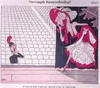 Spotprent met Colijn als oude prima donna op toneel, Verzenden