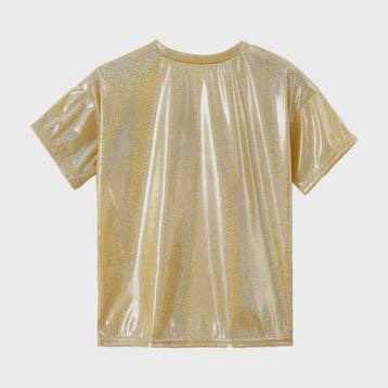 Glanzend Metallic Kinder T-shirt - Perfect voor Dans & Perfo, Verzenden, Nieuw