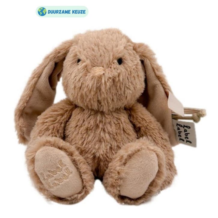 Knuffel konijn |  Bruin | 15 cm (knuffeldier, knuffels baby), Kinderen en Baby's, Speelgoed | Knuffels en Pluche, Nieuw, Ophalen of Verzenden