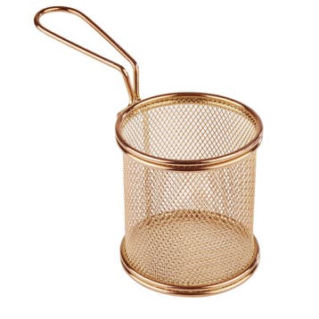 GGM Gastro | (6 stuks) Frietmandje - SNACKHOLDER - RVS - |, Verzenden, Nieuw, Kop(pen) en/of Schotel(s)