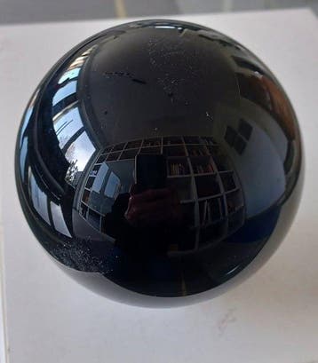 Obsidiaan Bol - Hoogte: 178 mm - Breedte: 178 mm- 7.5 kg -, Verzamelen