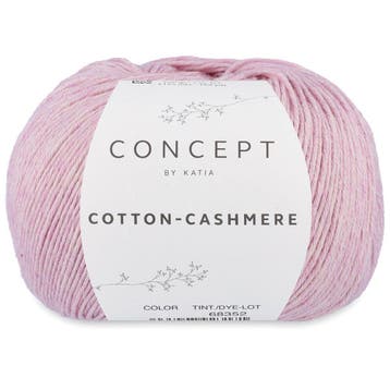 Katia Concept Cotton-Cashmere - 64 Lichtroze - Garen, Ophalen of Verzenden, Nieuw