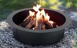 Zware Koolstofstalen Vuurplaats Ring/Inzet DIY Boven/In Gron, Tuin en Terras, Vuurkorven, Verzenden, Nieuw