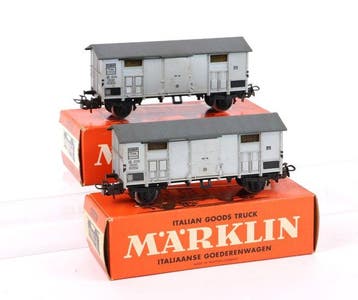 Märklin H0 - 4550 - Modeltrein goederenwagon (2) - Twee, Nieuw