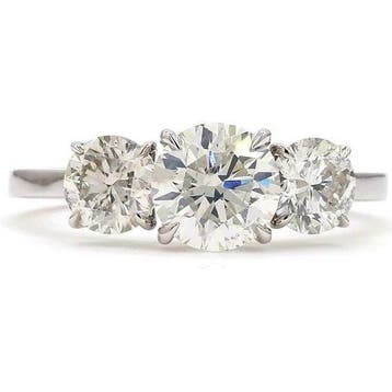 Ring - 18 karaat Witgoud - 2.20ct. tw. Diamant (Natuurlijk), Nieuw