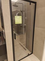 Douchedeur 90cm mat zwart voor nis - 0031, Ophalen, Nieuw, Glas, Douche