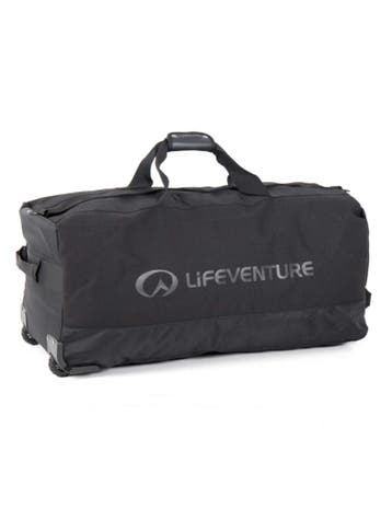 LifeVenture Expedition Wheeled Duffle 120 liter Roll Base..., Verzenden, Nieuw, Zwart