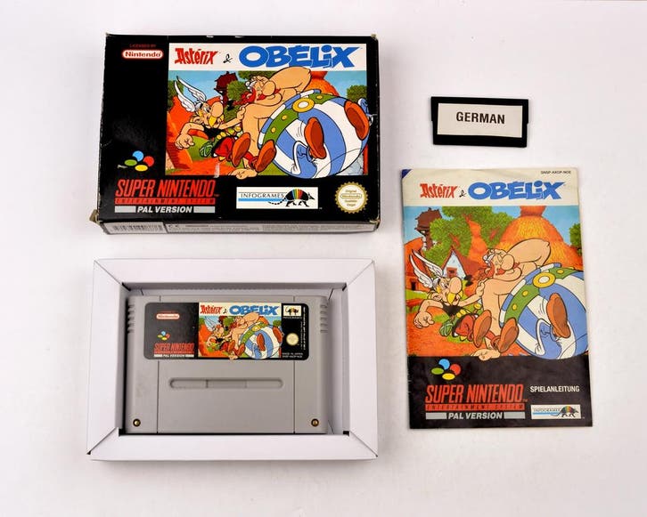 Asterix & Obelix (German) [Super Nintendo], Spelcomputers en Games, Games | Nintendo Super NES, Zo goed als nieuw, Ophalen of Verzenden