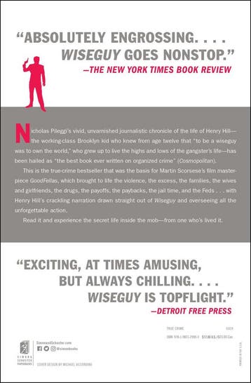 Wiseguy 9781982129903 Nicholas Pileggi, Verzenden, Gelezen, Nicholas Pileggi