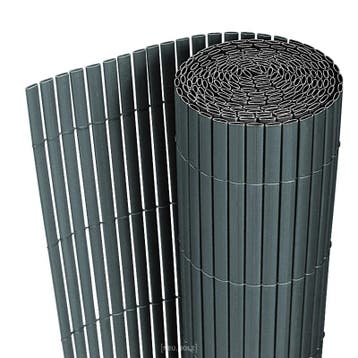 Flexibele tuinscherm Hidden balkonscherm PVC 150x300 cm grij, Verzenden, Nieuw