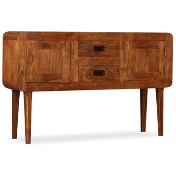 vidaXL Dressoir 120x30x75 cm massief hout met, 100 tot 150 cm, Verzenden, Nieuw, 25 tot 50 cm