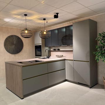 Keuken Empoli Taupe grijs - Superkeukens, Huis en Inrichting, Ophalen of Verzenden, Nieuw, Grijs