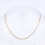 Halsketting - 14 karaat Geel goud, Witgoud - Valkenoog, Sieraden, Tassen en Uiterlijk, Kettingen, Nieuw