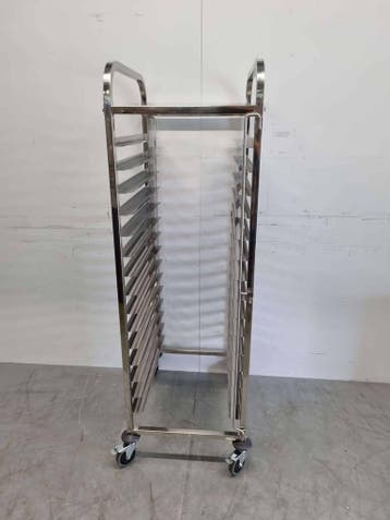HCB RVS Regaalwagen 15 x 47/66 cm Horeca, Ophalen of Verzenden, Nieuw in verpakking