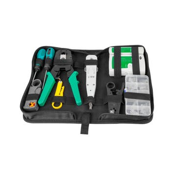 Netwerk toolset - 10 delig - Met etui, Ophalen of Verzenden, Nieuw