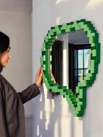 Seletti - Roberto Bruno - Pixel mirror - Message - Spiegel -