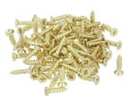 50 Houtschroeven Vermessingd 3,0 X 12 mm, Verzenden, Nieuw