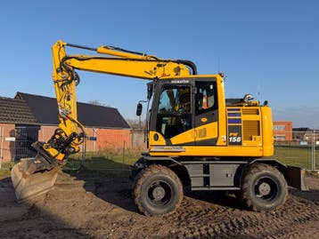 Komatsu PW158 | Mobiele graafmachine | 2.400 uur, Graafmachine
