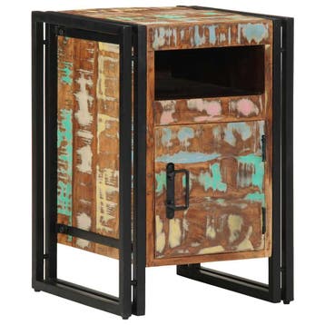 vidaXL Nachtkastje 40x40x59 cm Massief hout gerecycled, Verzenden, Nieuw, Hout
